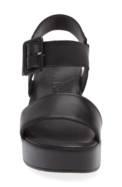 Naot Kayla Sandal In Rumba Leather In Jet Black Leather