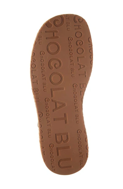 Shop Chocolat Blu Lacy Platform Wedge Sandal In Toast Raffia