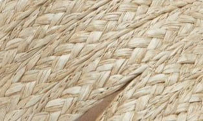 Chocolat Blu Larra Platform Slide Sandal In Smoke Raffia