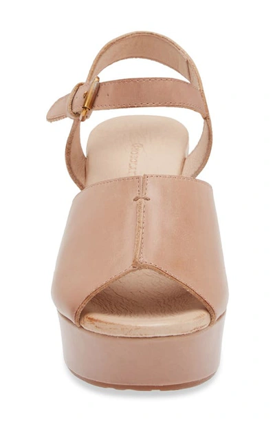 Chocolat Blu Giannis Platform Sandal In Beige Leather