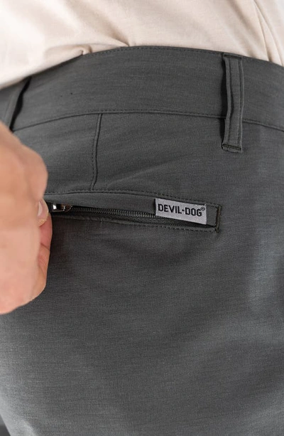 Devil-dog Dungarees 8" Hybrid Shorts In Light Grey