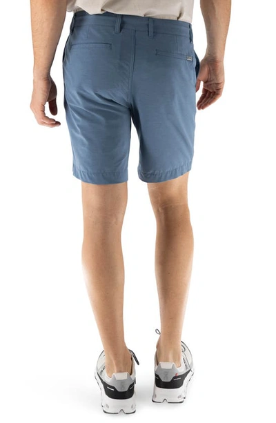 Devil-dog Dungarees 8" Hybrid Shorts In Blue Bay