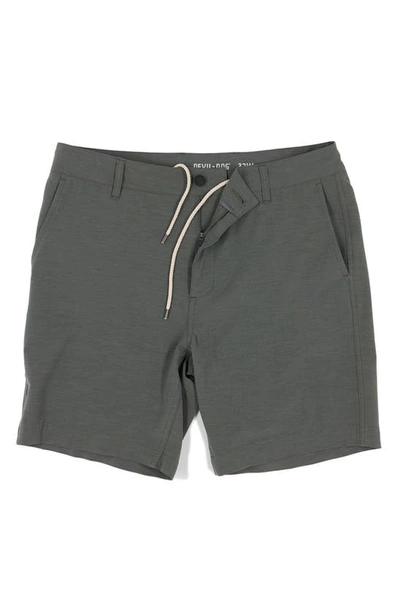 Devil-dog Dungarees 8" Hybrid Shorts In Light Grey