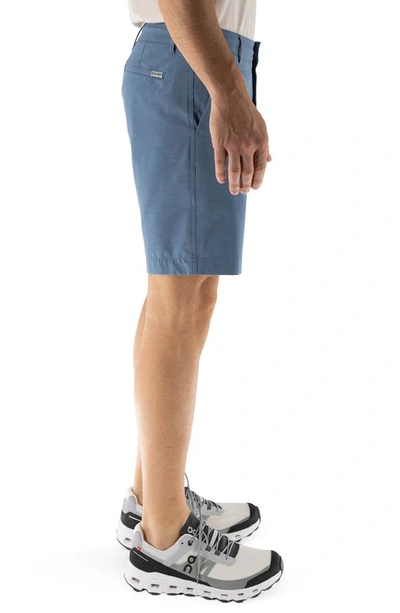 Devil-dog Dungarees 8" Hybrid Shorts In Blue Bay