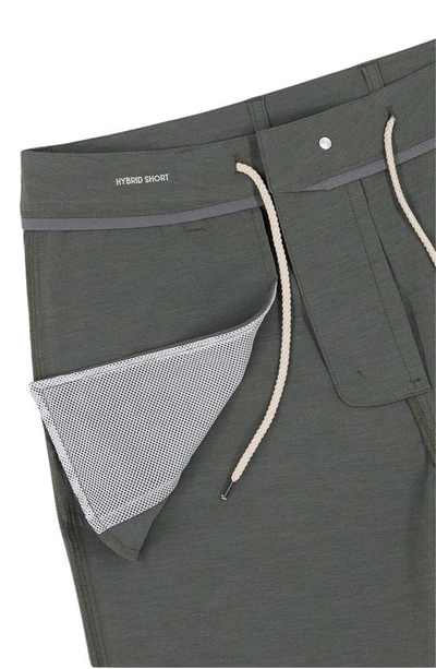 Shop Devil-dog Dungarees 8" Hybrid Shorts In Light Grey