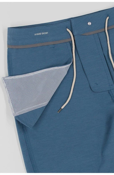 Devil-dog Dungarees 8" Hybrid Shorts In Blue Bay