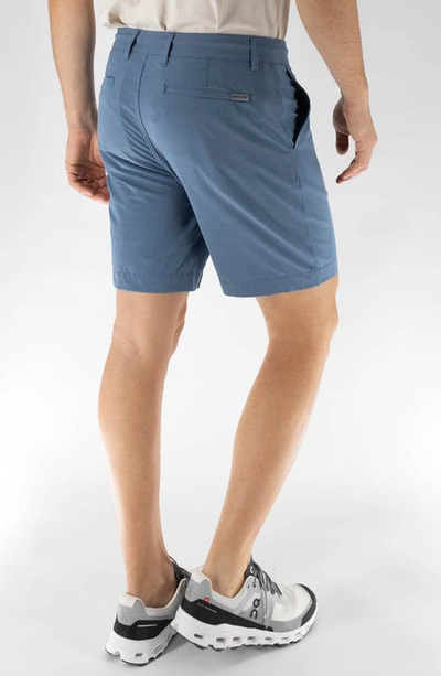 Devil-dog Dungarees 8" Hybrid Shorts In Blue Bay