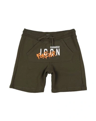Dsquared2 Logo-print Track Shorts In Green