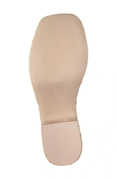 Koko + Palenki Lucia Platform Slide Sandal In White Leather
