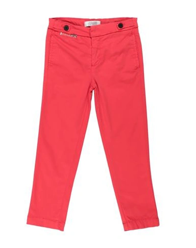 Shop Cesare Paciotti 4us Toddler Boy Pants Red Size 5 Cotton, Elastane