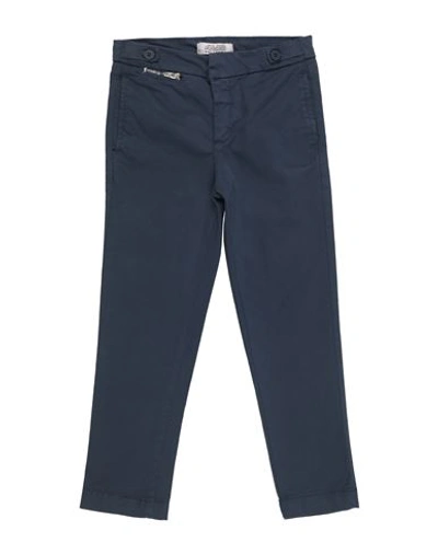 Shop Cesare Paciotti 4us Toddler Boy Pants Navy Blue Size 5 Cotton, Elastane