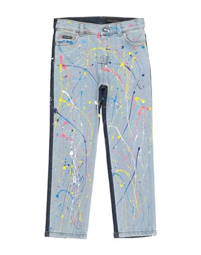 Shop Dolce & Gabbana Toddler Boy Jeans Blue Size 7 Cotton, Elastane, Zamak