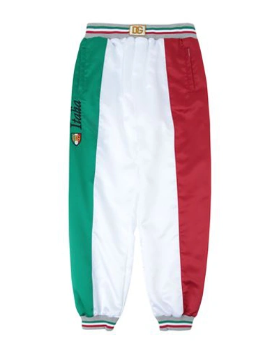 Shop Dolce & Gabbana Toddler Boy Pants White Size 4 Polyester, Viscose, Cotton, Elastane