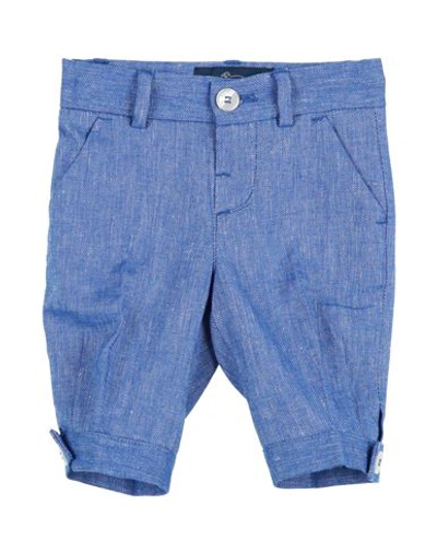 Harmont & Blaine Newborn Boy Pants Azure Size 3 Linen In Blue
