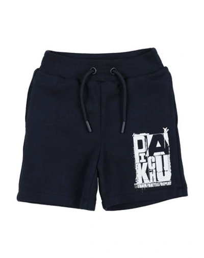 Shop Iceberg Toddler Boy Shorts & Bermuda Shorts Navy Blue Size 4 Cotton, Polyester