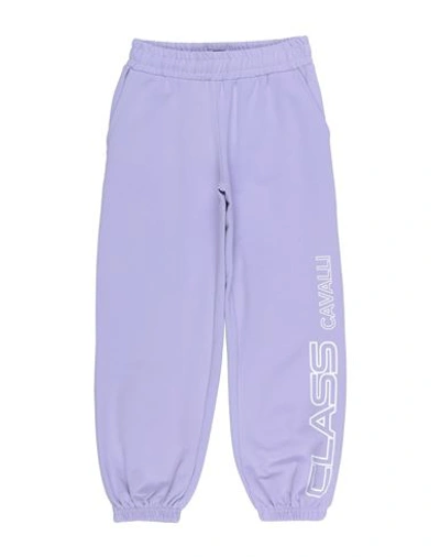 Shop Cavalli Class Toddler Girl Pants Lilac Size 6 Cotton, Elastane In Purple