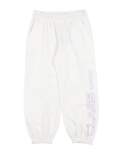 Cavalli Class Toddler Girl Pants White Size 6 Cotton, Elastane In White