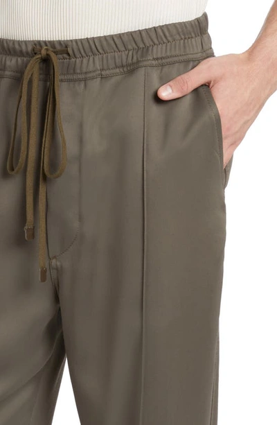 Shop Tom Ford Pintuck Cady Pants In Brown