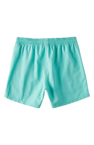 Shop Billabong Kids' All Day Layback Swim Trunks In Poolside Blue