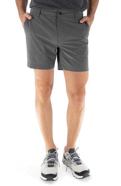 Shop Devil-dog Dungarees 6-inch Hybrid Shorts In Gunmetal