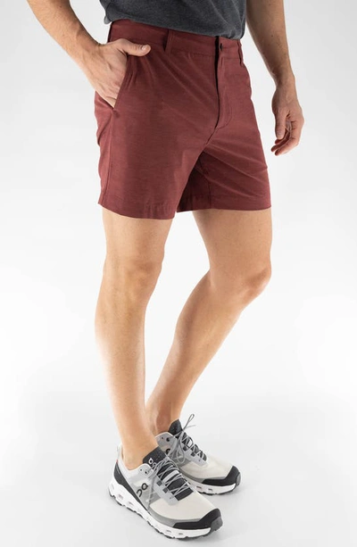 Shop Devil-dog Dungarees 6-inch Hybrid Shorts In Port