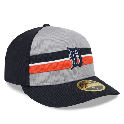 New Era Gray Detroit Tigers 2024 Batting Practice Low Profile 59fifty Fitted Hat In Gray