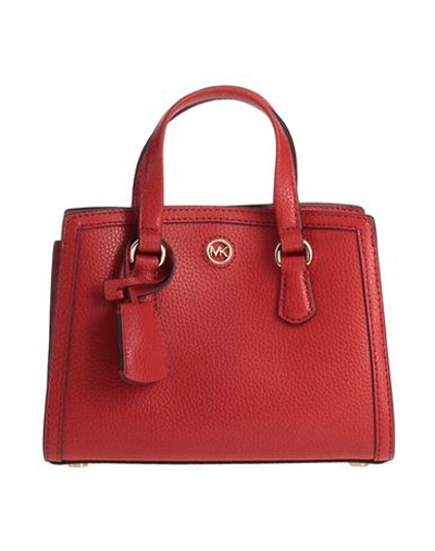 Shop Michael Michael Kors Woman Handbag Brick Red Size - Leather