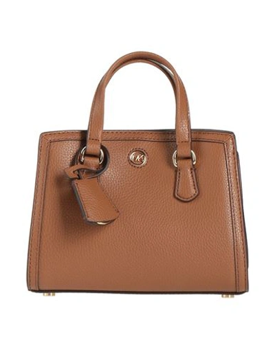 Shop Michael Michael Kors Woman Handbag Brown Size - Leather
