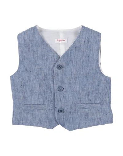 Il Gufo V-neck Button-up Waistcoat In Blue