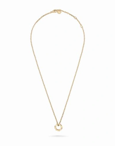 Shop Philipp Plein The Plein Cuff Crystal Cable Chain Necklace Woman Necklace Gold Size - Stainless Steel