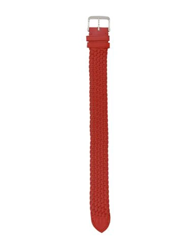Shop Tom Ford Leather Strap Watch Accessory Red Size - Calfskin