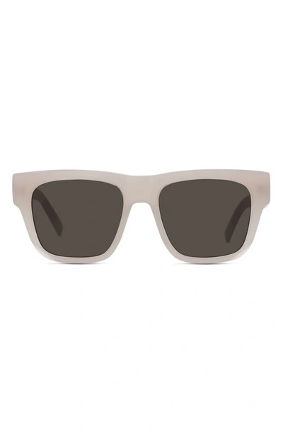 Shop Givenchy 52mm Polarized Square Sunglasses In Beige/ Other / Brown