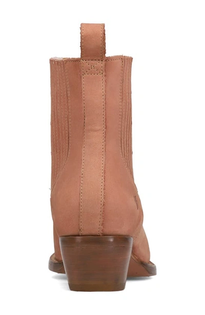 Shop Frye Sacha Western Chelsea Boot In Rose Cake