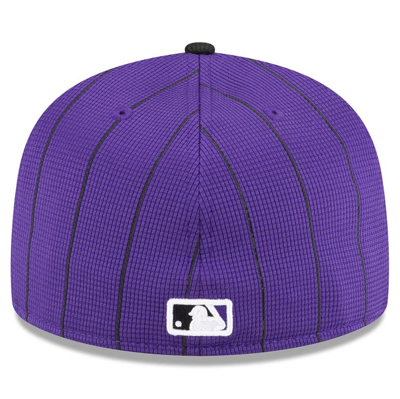 Shop New Era Purple Colorado Rockies 2024 Batting Practice 59fifty Fitted Hat