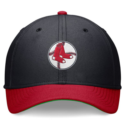 Shop Nike Navy/red Boston Red Sox Cooperstown Collection Rewind Swooshflex Performance Hat