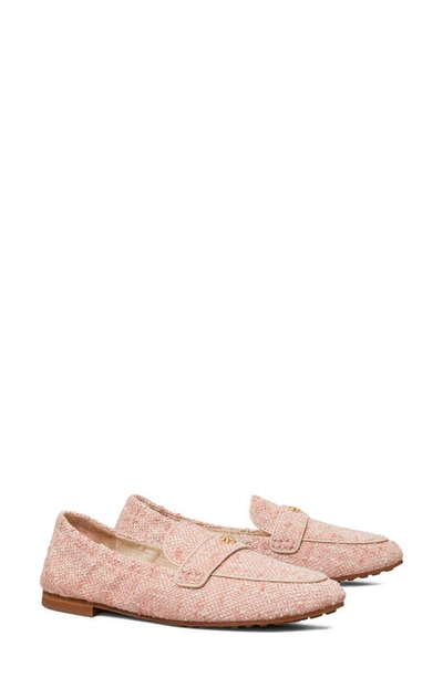 Shop Tory Burch Ballet Loafer In Peach / Ivory / New Cream