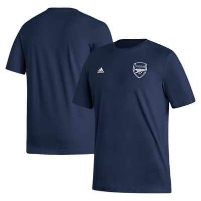Shop Adidas Originals Adidas Navy Arsenal Crest T-shirt