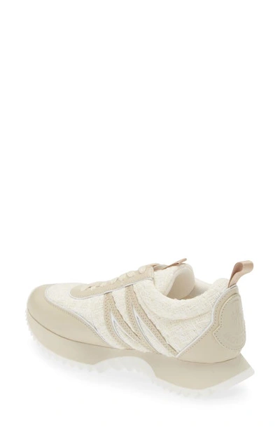 Moncler Pacey Low Top Sneakers In Boucle White