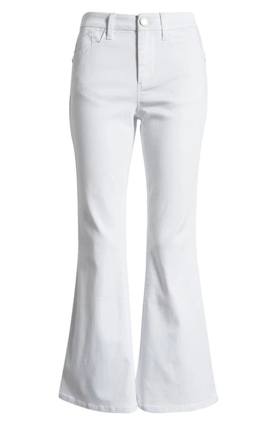 Shop 1822 Denim Mid Rise Flare Jeans In White