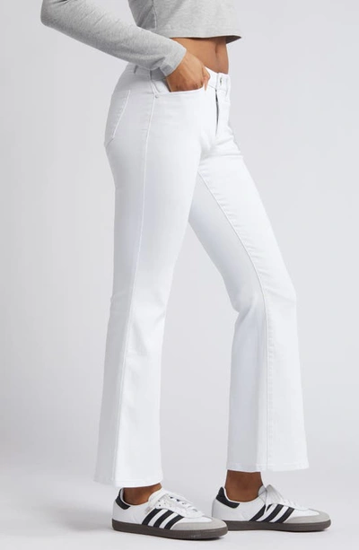 Shop 1822 Denim Mid Rise Flare Jeans In White