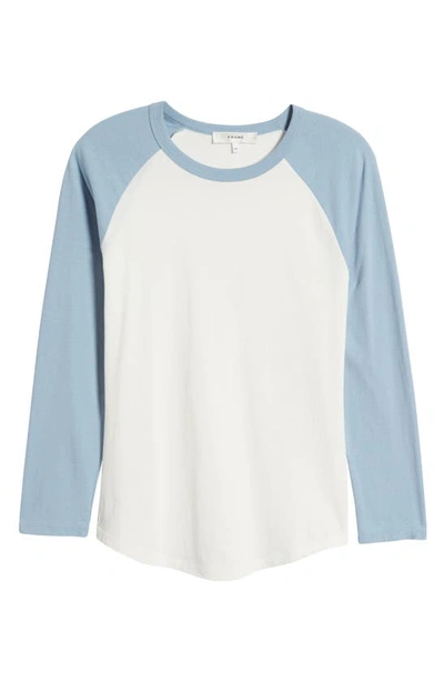 Shop Frame Raglan Sleeve Baseball T-shirt In Sky Blue Multi