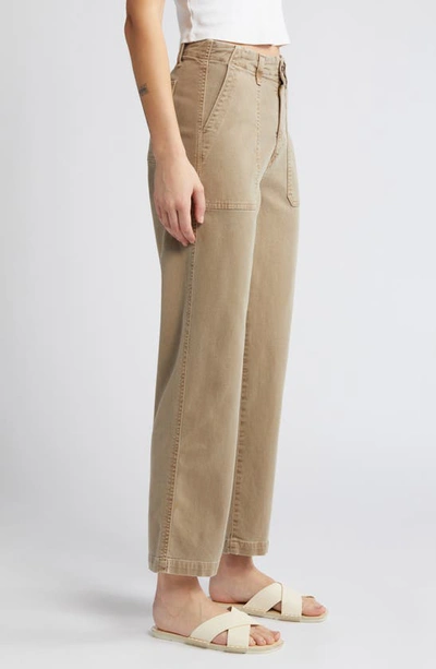 Shop Ag Analeigh High Waist Jeans In Sulfur Desert Taupe