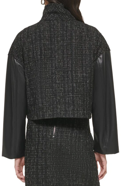 Dkny Womens Embellished Fringe Top Studded Fringe Mini Skirt In Black