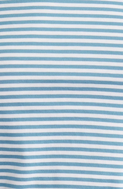 Shop Frame Stripe Fitted T-shirt In Sky Blue Multi