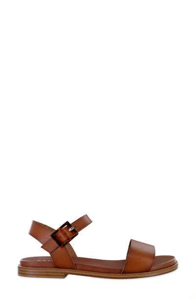 Mia Peyton Ankle Strap Sandal In Cognac