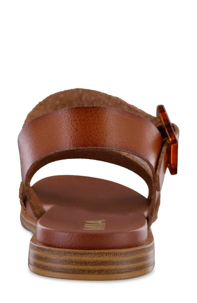 Mia Peyton Ankle Strap Sandal In Cognac