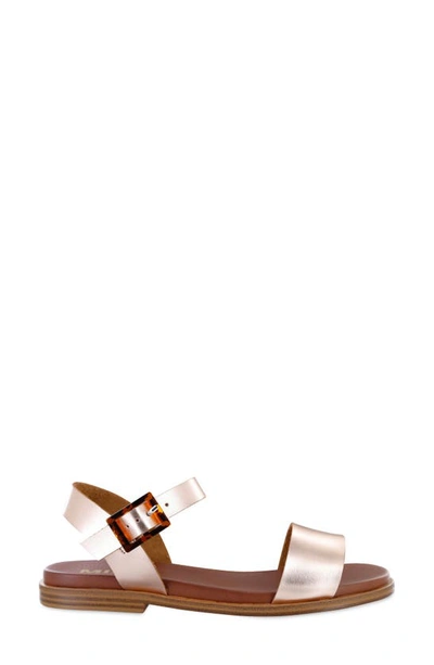 Mia Peyton Ankle Strap Sandal In Rose Gold