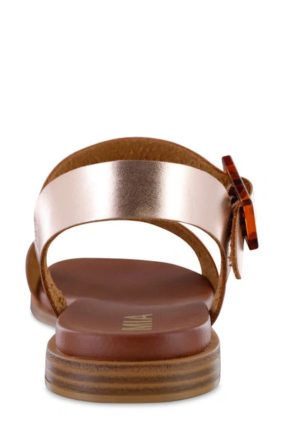 Mia Peyton Ankle Strap Sandal In Rose Gold