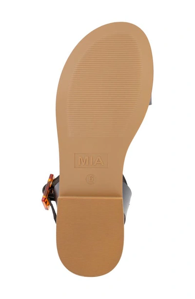 Mia Peyton Ankle Strap Sandal In Black