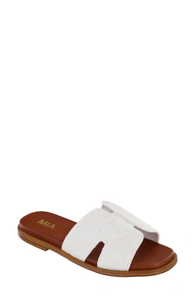 Shop Mia Dia Slide Sandal In White